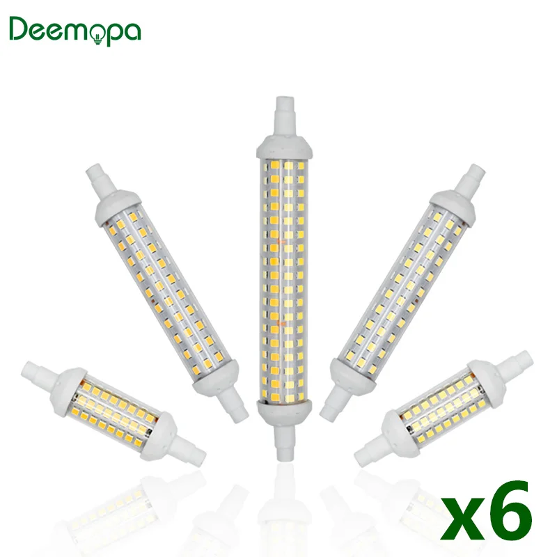 

6 шт./лот R7S 6 ваттов 9 ваттов 12 ваттов светодиодные лампочки SMD 2835 лампада СВЕТОДИОДНАЯ Лампа 220V 230V 240V Светодиодная лампа Энергосберегающая за...