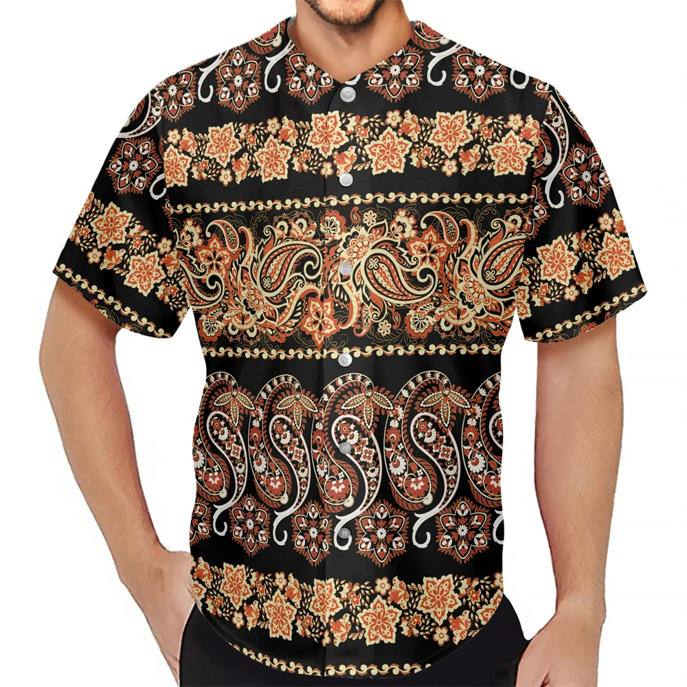 

Мужская футболка с коротким рукавом и принтом мандалы