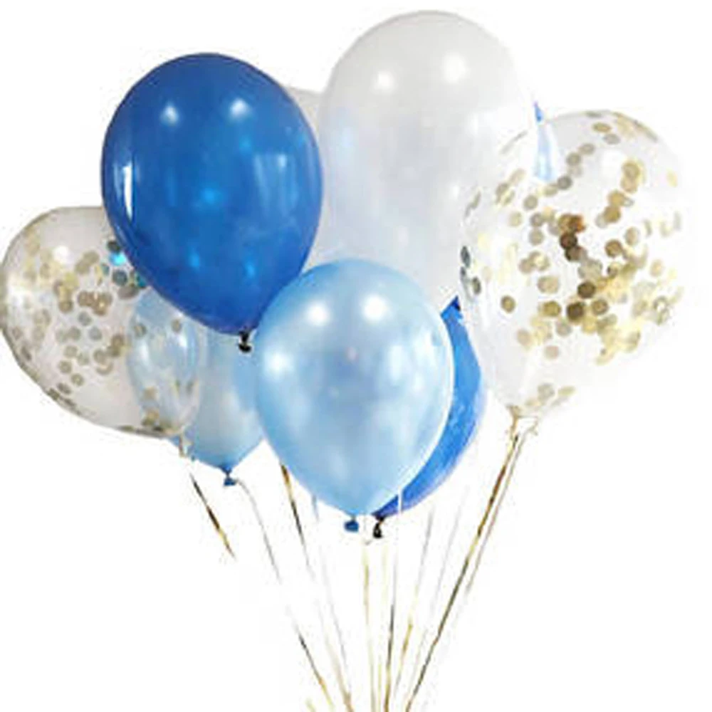 Новые 10 шт. микс розовое золото конфетти латексные воздушные шары розовые 12