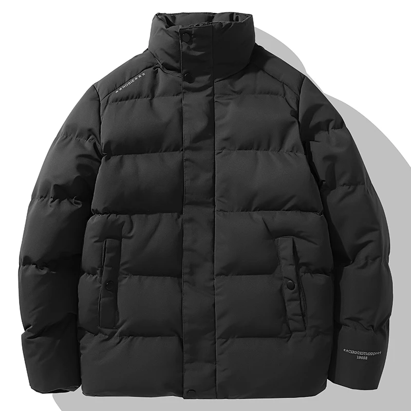 Winter Jacket Men Parkas Thicken Warm Coat Mens Stand Collar Jackets Solid Color Parka Coat Men Fashion New Streetwear Size 8XL