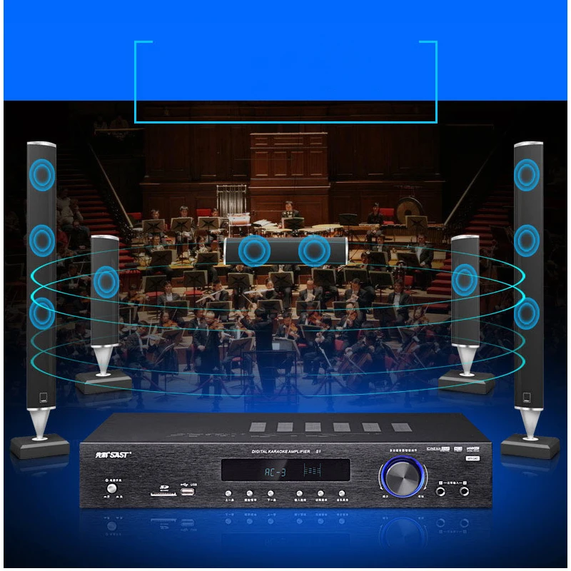 Оптоволоконный коаксиальный Профессиональный домашний кинотеатр Fever HIFI