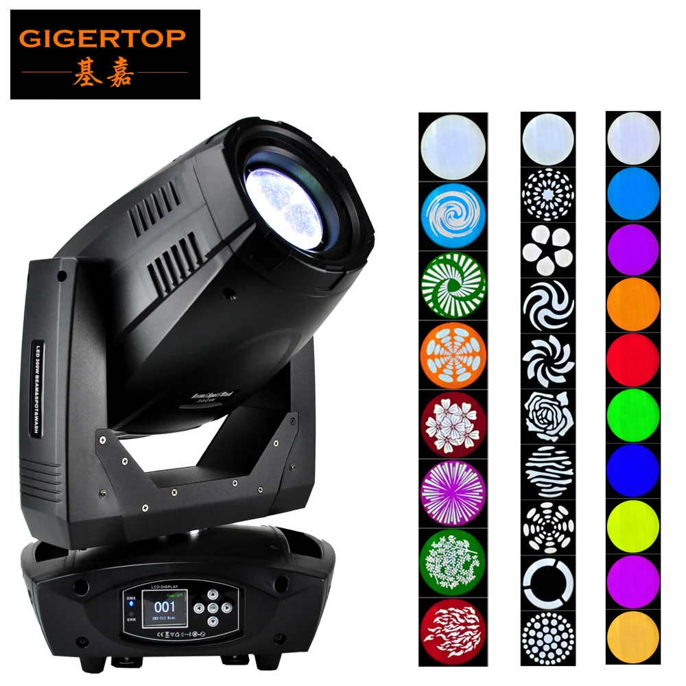 Gigertop TP L300S 300W СИД Moving головной светильник 3IN1 эффект точечный луч мыть Функция DMX512