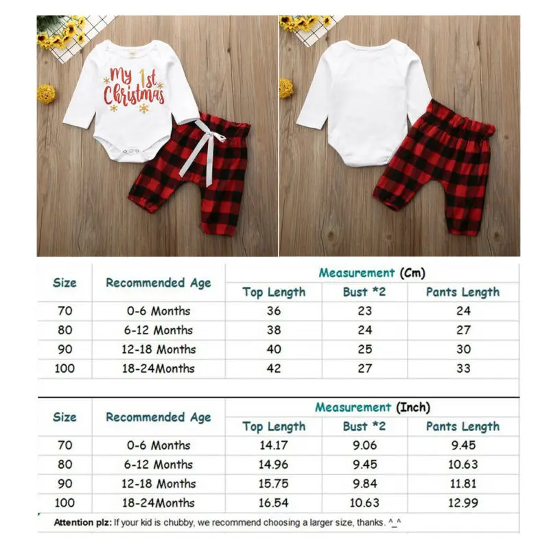 Newborn Baby Set 0-24 Months 2 Pcs Child Costume Boy White Letter Print Top + Red Plaid Pants Fashion Girl Suit | Детская одежда и