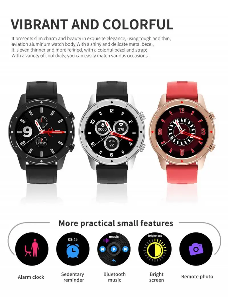 

F50 Smart Watch Bluetooth Call Smartwatch Men Women Fashion Waterproof Multi-sport Mode Tracker Smart Watches For Android iOS