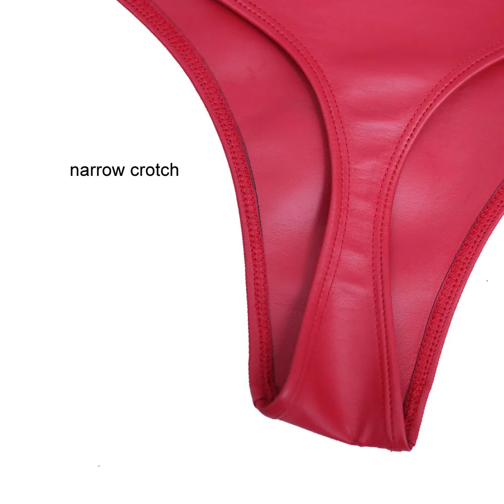 Стринги женские искусственная кожа с низкой талией | Женская одежда