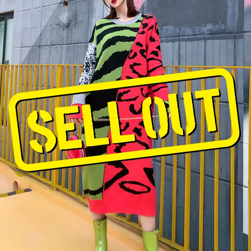 LANMREM новинка 2020 Весна и зима круглый вырез рукав летучая мышь Леопардовый принт