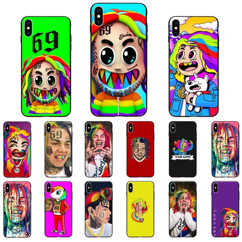 

Tekashi 6ix9ine SixNine 69 Phone Case For iphone 12 11 Pro Max Case For iPhone 11 12 mini XS MAX X XR SE2 8 7 6S Plus Case