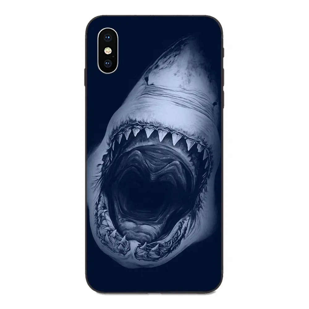 Чехол из мягкого ТПУ Shark для Galaxy C5 C7 J1 J2 J3 J330 J5 J6 J7 J730 M20 M30 Ace Core Max Mini Plus Prime Pro |