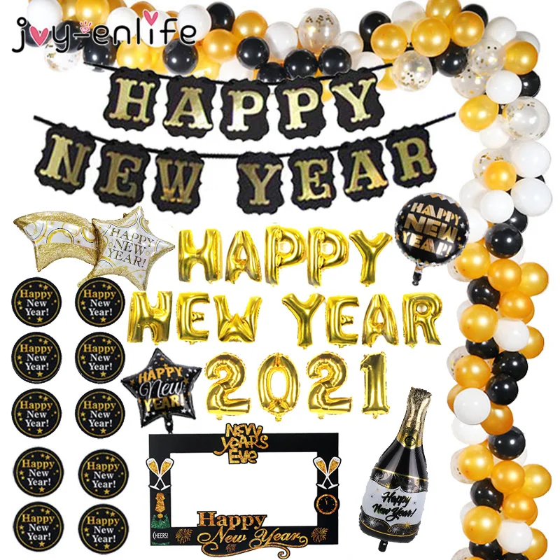 Рождественские украшения для дома с новым годом вечерние 2021 черный баннер