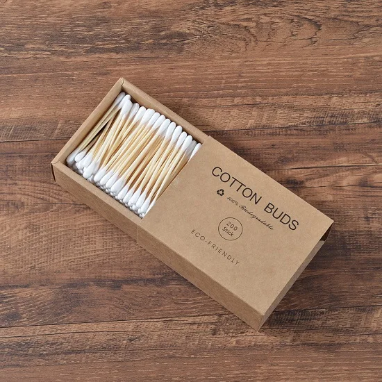 White 200pcs 100 шт./упак. двухголовый бамбуковый ватный тампон для взрослых Макияж ватные палочки пластиковые деревянные палочки нос Чистка ушей инструменты для здоровья - Цвет: White 200pcs