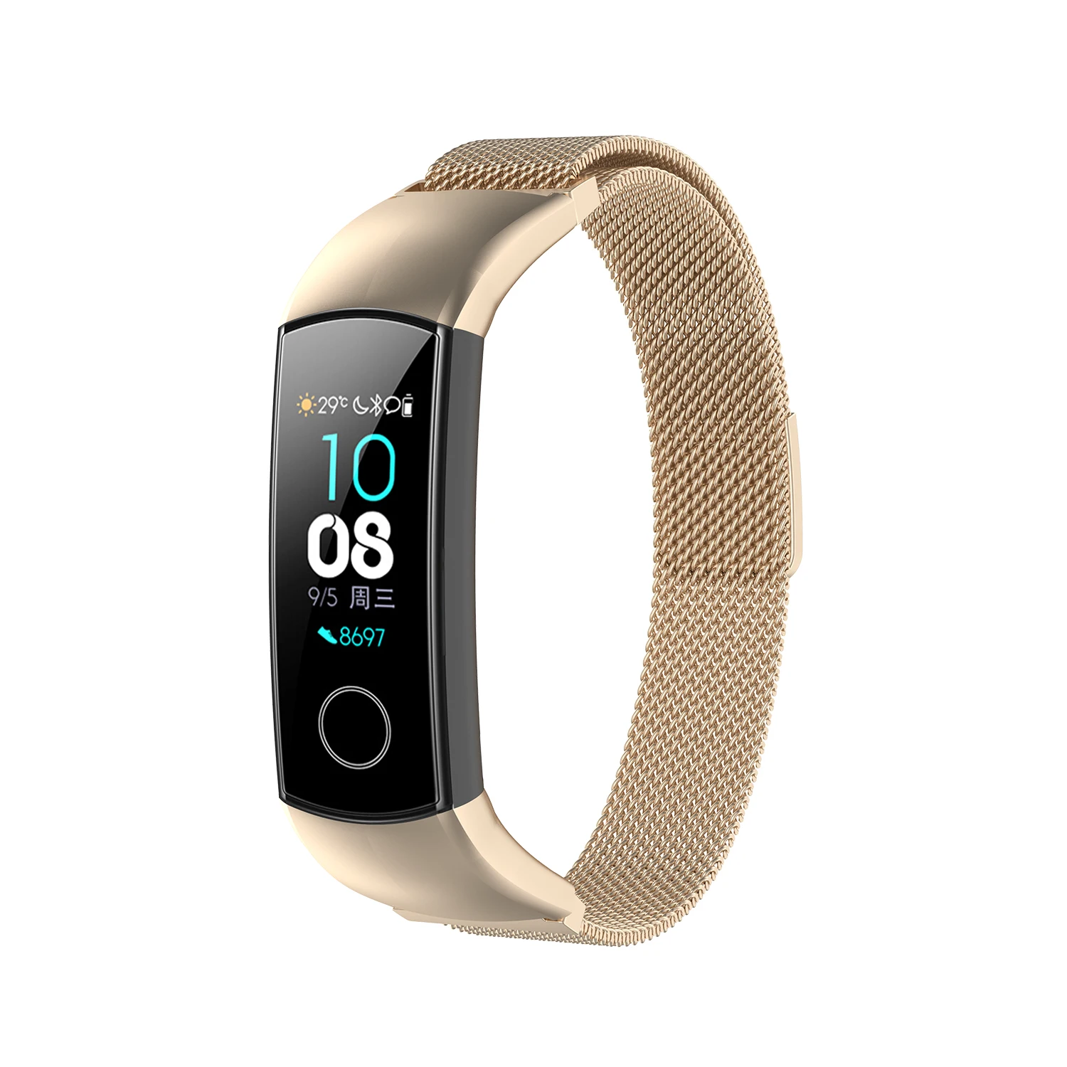 LEMFO Смарт аксессуары для huawei Honor Band 5 ремешок сменный Браслет 4 браслет магнитный с миланским плетением Нержавеющая Сталь Анти-потеря
