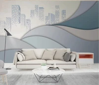ainyoousem nordic modern city building geometric background wall papier peint papel de parede wallpaper 3d wallpaper stickers