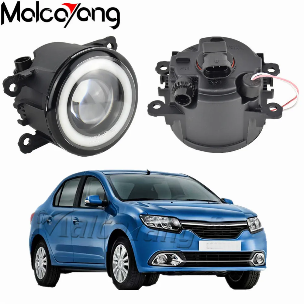 2 шт./пара Ангел глаз Противотуманные огни Светодиодный свет для Renault Logan салон