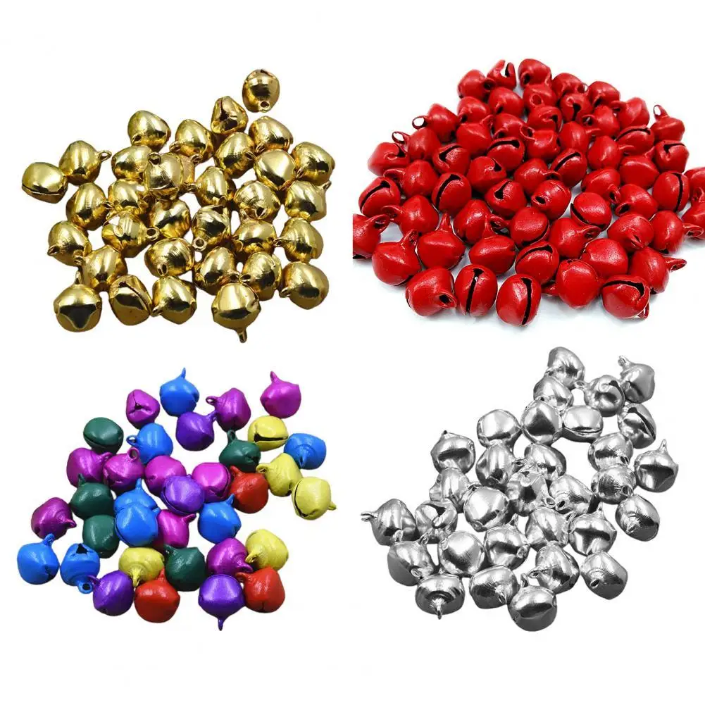 

100 шт., декоративные колокольчики для рождественской елки, 6 мм