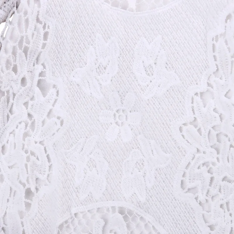 Приятные подарки белый комбинезон с оборками и рукавами для маленьких девочек