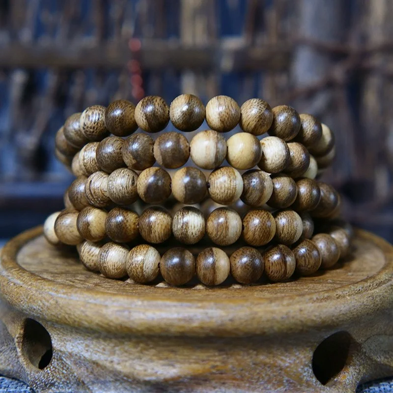 Высококачественный Браслет из натурального дерева с имитацией тигрового