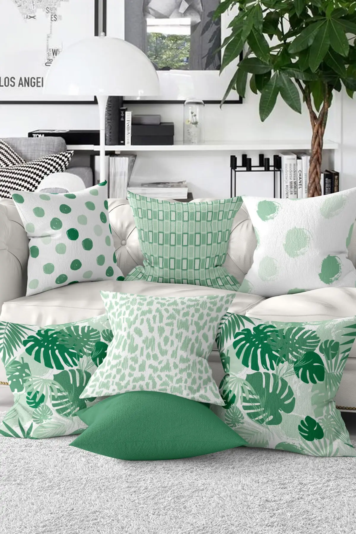 

7 Piece Pillow Decorate Case Set-Ktl20-set7-4 Quality Stylish Home Garden Room Kitchen Gift Useful Decorative Modern