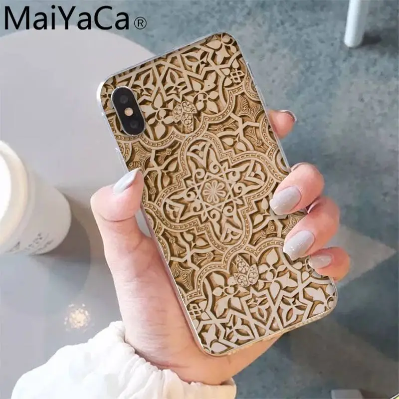 

MaiYaCa Vintage Arab Muslim Islamic Phone Case shell for iPhone 5S 8 7 6 6S Plus X XS MAX 5 SE XR 12 11 pro promax fundas