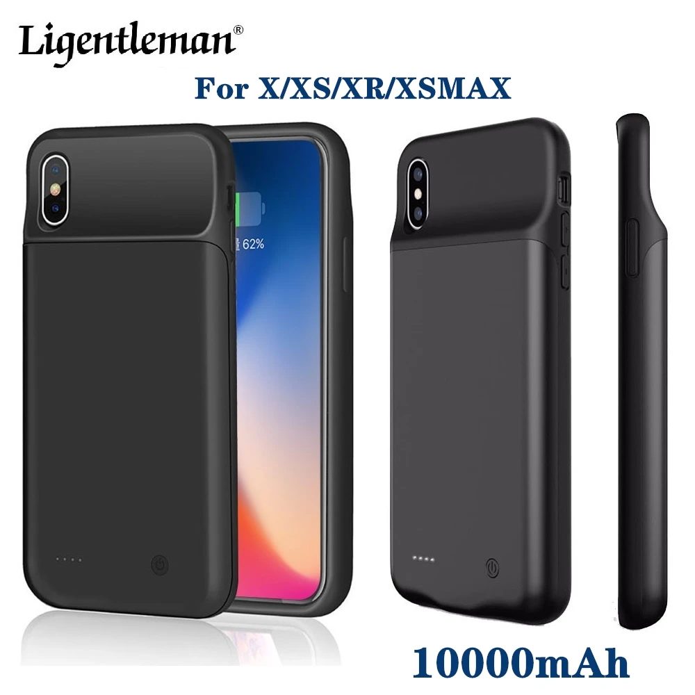 Ультратонкий Внешний чехол для iPhone x xr xs max 10000 мАч|Чехлы с аккумулятором| |