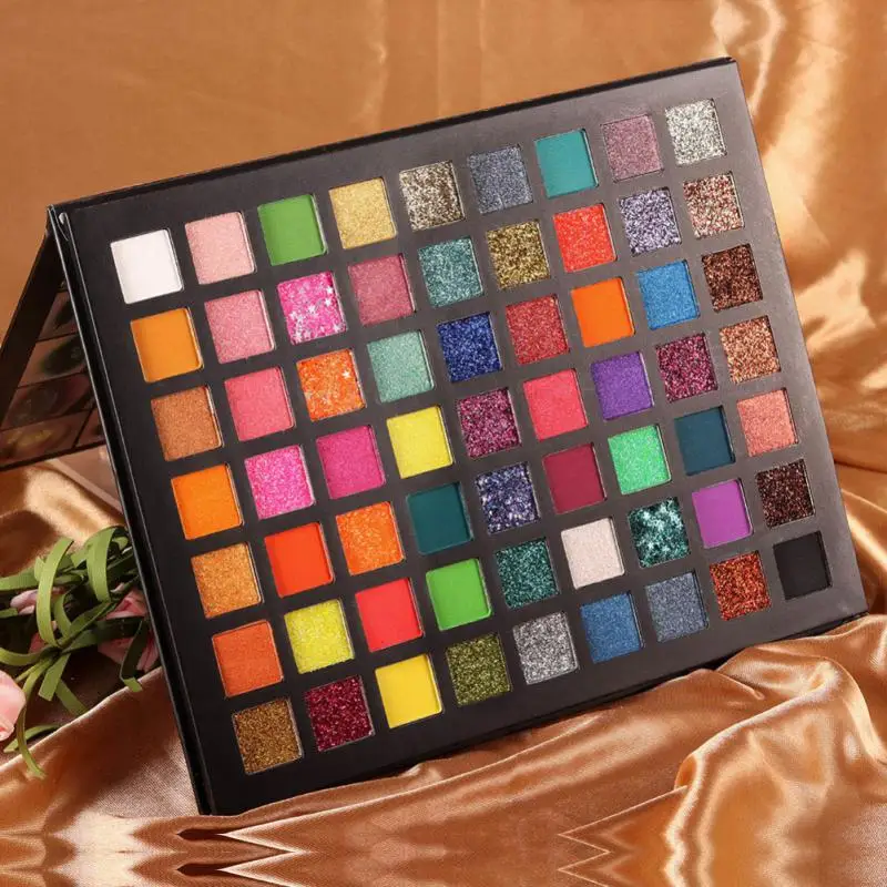 

Spotlight 63 Color Eye Shadow Palette Colorful Artist Shimmer Glitter Matte Pigmented Powder Pressed Eyeshadow Makeup Kit Makeup