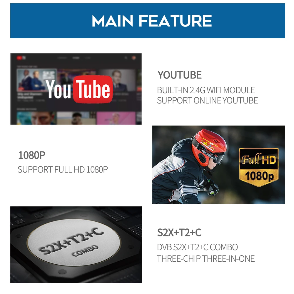 Новый GTMEDIA V8 Turbo DVB S2/T2/кабель/J.83B цифра спутниковый телевизионный ресивер WI FI H.265