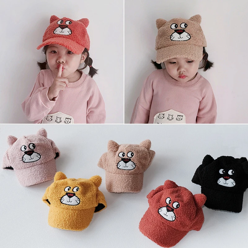 Милые детские бейсбольные шапки с героями мультфильмов сезон осень-зима