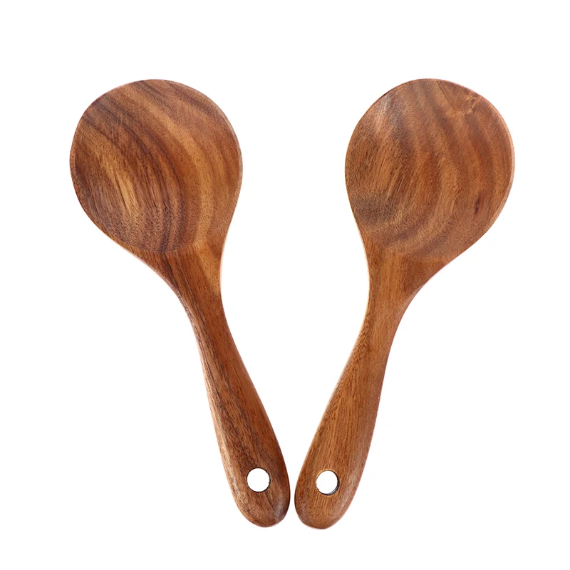 

Teak Wood Rice Spoon Rice Paddle Scoop Wooden Kitchen Spoon Ladle Tablespoon Big Serving Spoon Wooden Kitchen Utensils Tableware