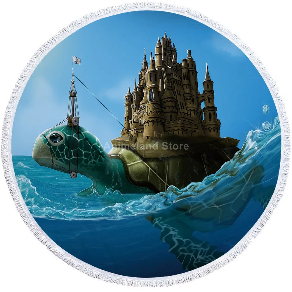 Полотенце Пляжное из микрофибры с животными |