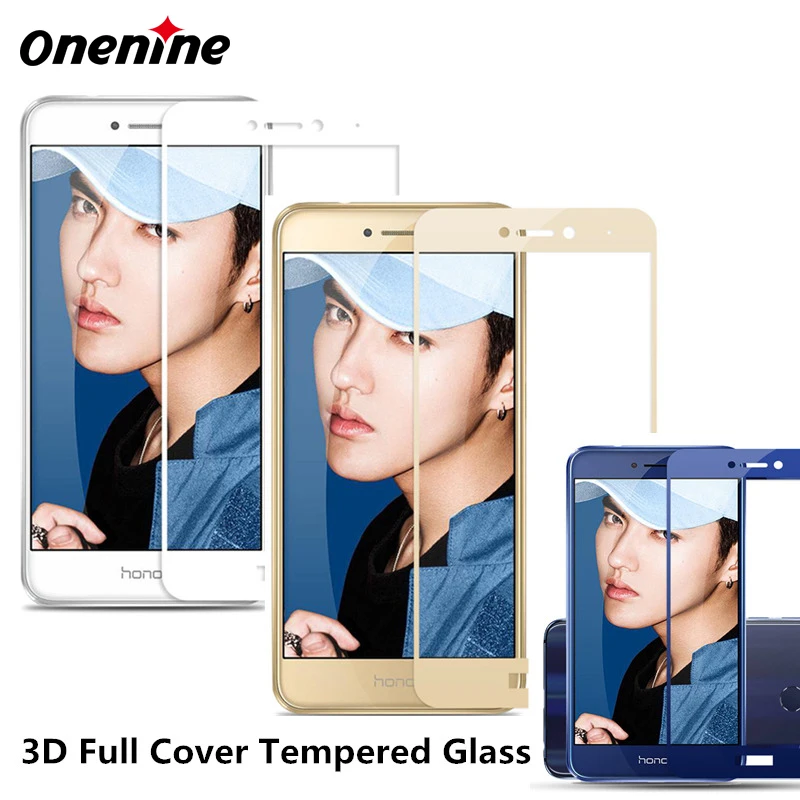 Onenine 4D пленка из закаленного стекла для Huawei P8 Lite 2017 Защитная экрана полное