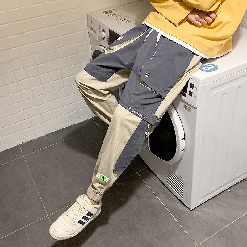 Новое поступление 2020 хлопковые брюки-карго бесплатная доставка карманы полная