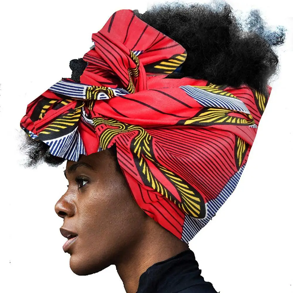 Тюрбан в африканском стиле для Для женщин аксессуары волос шарф объем обхвата