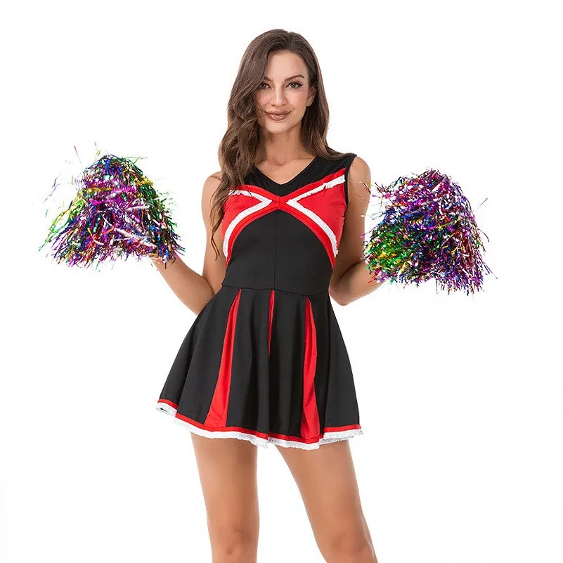 Униформа для чарлидинга женский костюм выступлений японский короткий топ без
