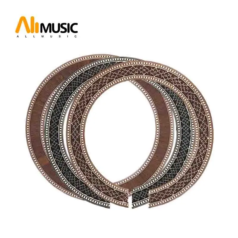 10 шт. Классические гитары дерева инкрустированные Soundhole Розетта вставка корпуса
