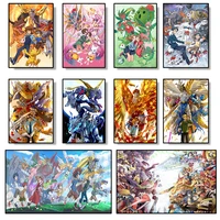 popular anime digimon poster pictures canvas paintings and prints cuadros art deco mural home childrens room wall decoration