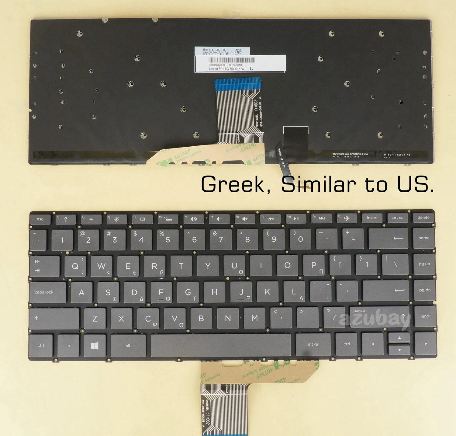

Greek US Keyboard For HP Spectre x360 15-BL000 15-bl100 15t-bl000 15t-bl100 15-bl001nv 15-bl100nv 15-bl020nd 15-bl110nd Backlit