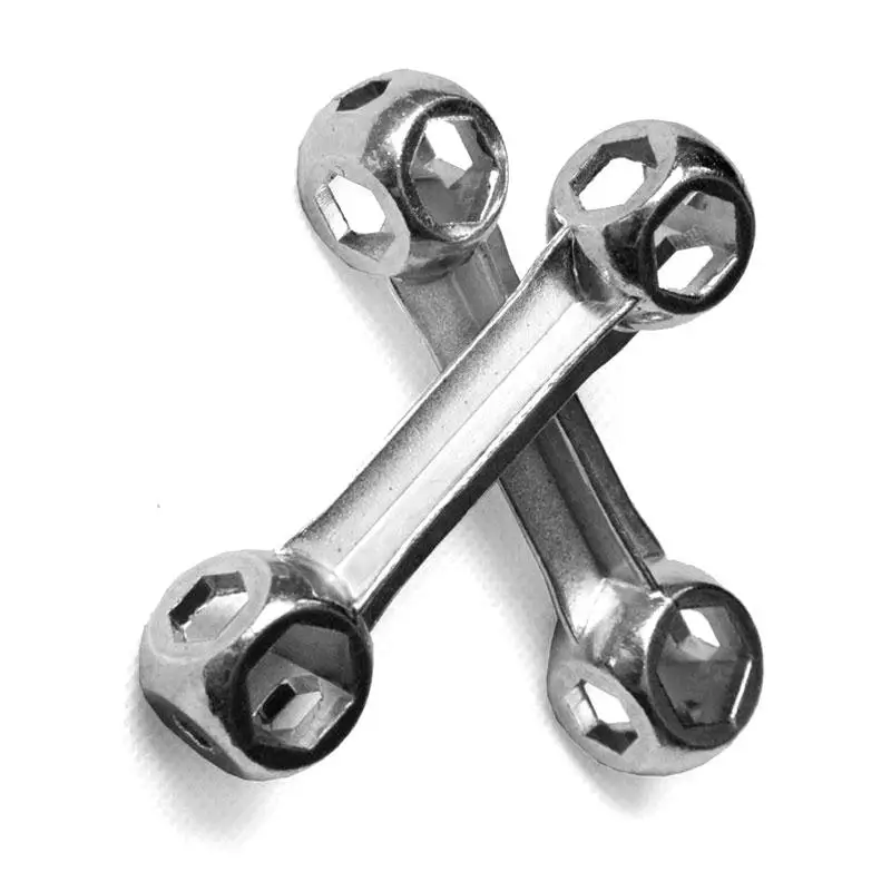 

Bike Cycling Dumbell Wrench Dog Bone Shape Hexagon Spanner Kit Tools Hand Tools