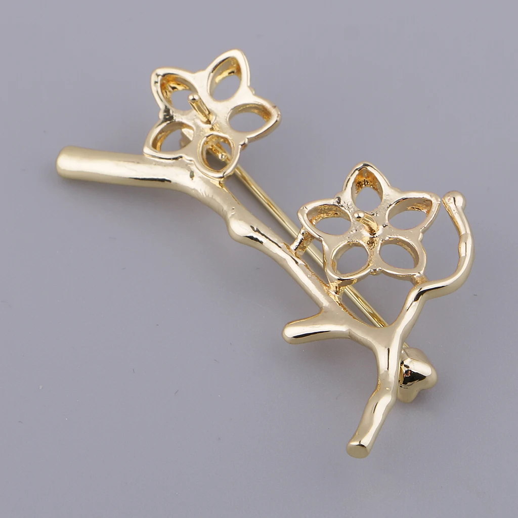 

Plum Branch Brooch Pin Women Clothing Accessories Flower Brooch Base Finding