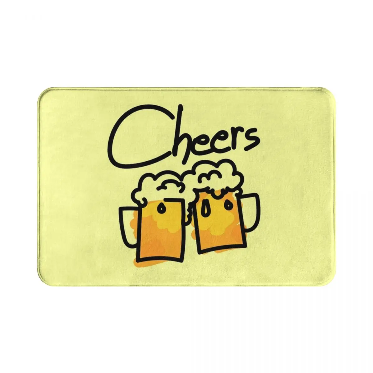 

Drinking Beers, Cheers Doormat Rug carpet Mat Footpad Polyester Non-slip dust-proo Corridor Kitchen Bedroom balcony toilet