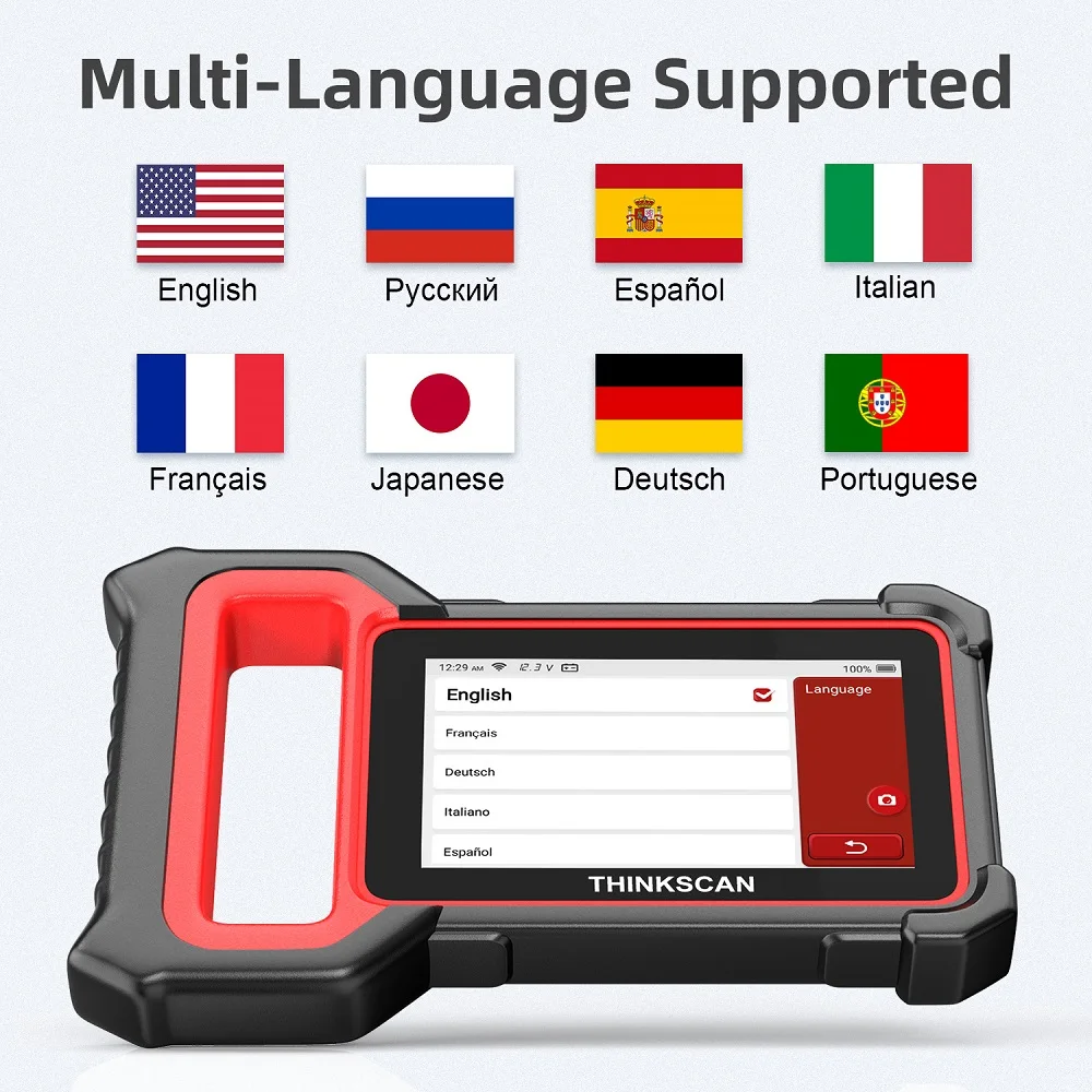 

Thinkcar ThinkScan Plus S7 Car Diagnostic Tool OBD Scanner ABS SRS ECM TCM BCM AT IC System TPMS DPF Oil Reset OBD2 Code Reader