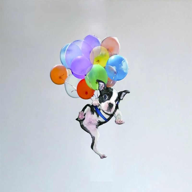 

1Pcs Cartoon Cute Cat Dog Car Hanging Ornament with Colorful Balloon Home Decorations Hanging Ornament Decoration for Auto