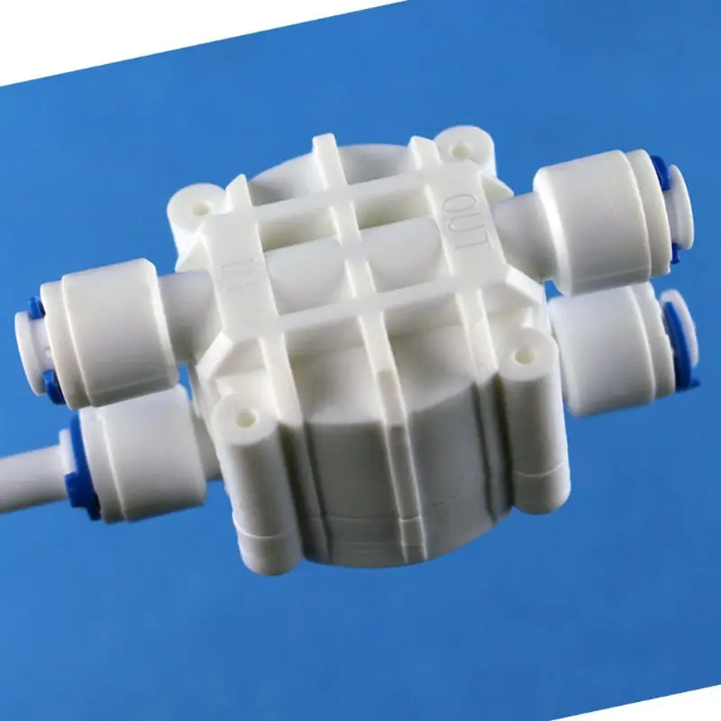 1/4" OD Tube 4 Way Valve Auto Shut Off Pressure Regulator Aquarium Water Purifier Reverse Osmosis Machine Filter Parts | Бытовая