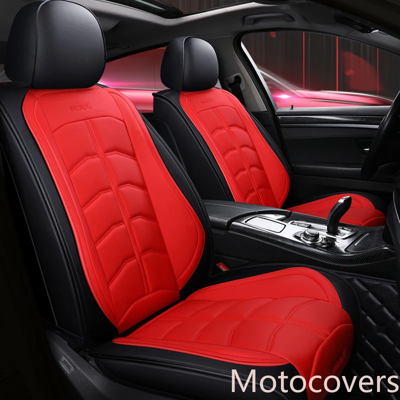 

Motocovers New Car Seat Covers For Sedan SUV Durable Leather Universal Five Seats Set For 5 Seater P7426-3
