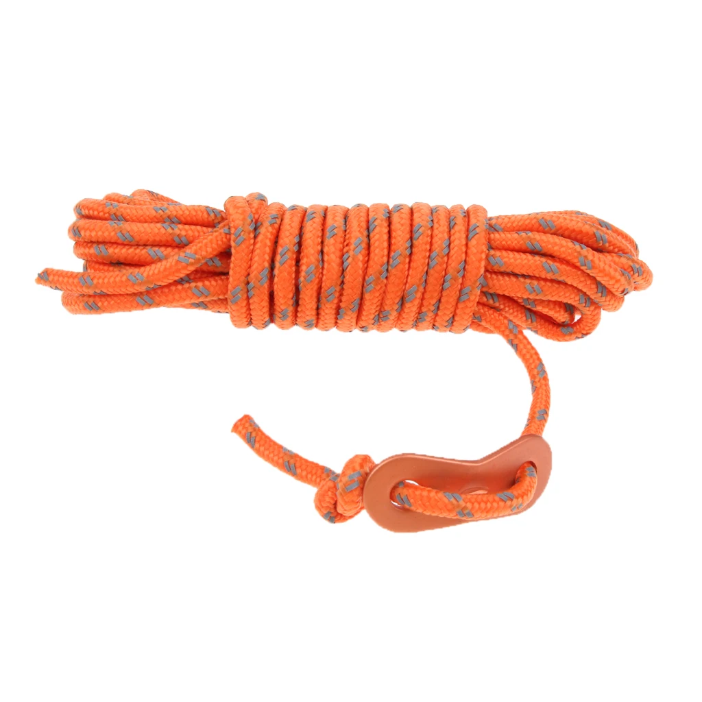 

4mm Paracord Parachute Reflective Cord Lanyard Rope Camping Tent Accessory