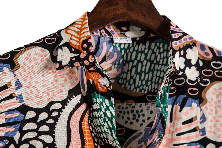 Moda Dot męskie hawajskie koszule plażowe 2022 lato nowy krótki rękaw kwiatowy Print tropikalne Aloha koszule wakacyjne wakacje odzież 3 Moda Dot męskie hawajskie koszule plażowe 2022 lato nowy krótki rękaw kwiatowy Print tropikalne Aloha koszule wakacyjne wakacje odzież 3