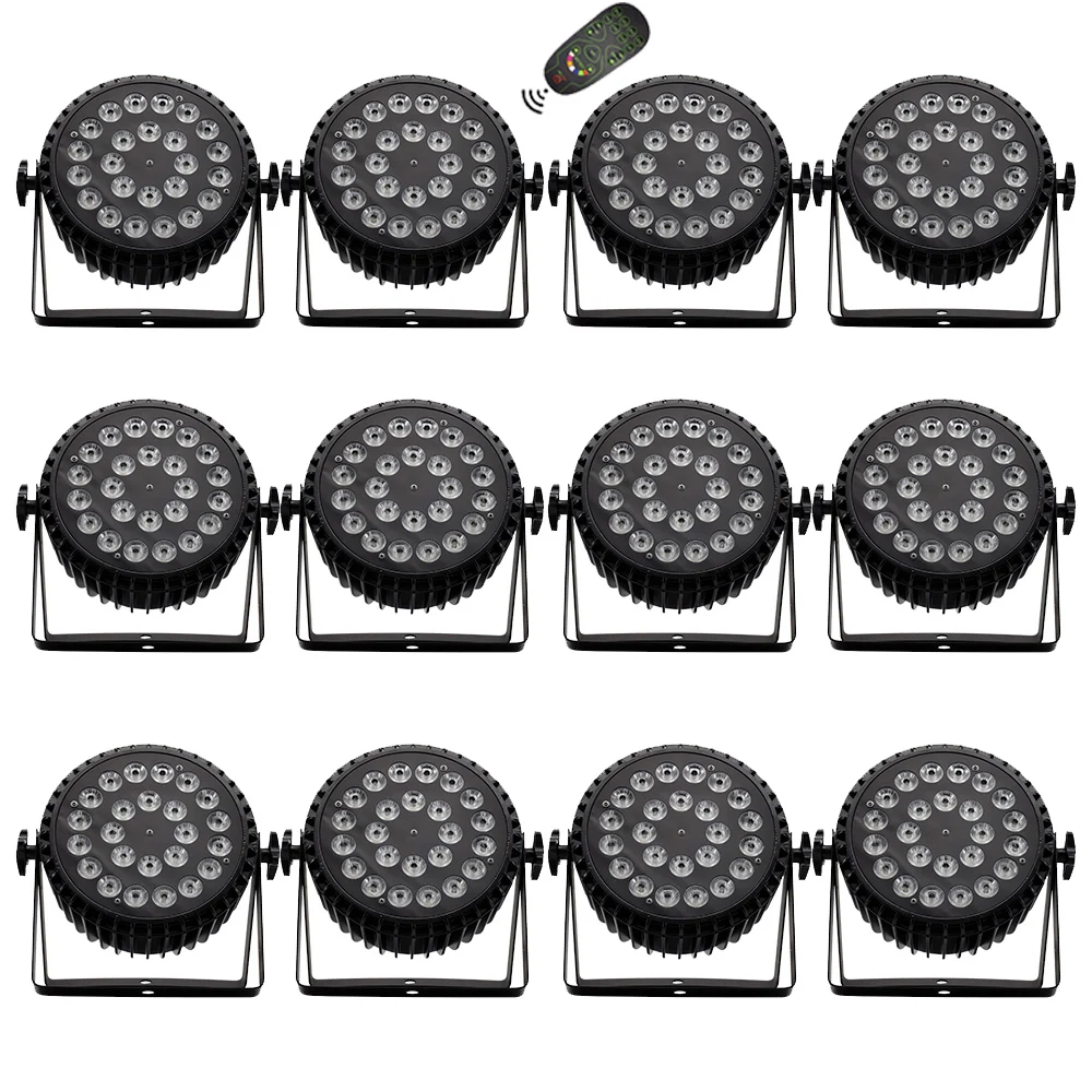12 шт./пульт дистанционного управления 24x12 Вт светодиодный просветильник Тор par rgbw