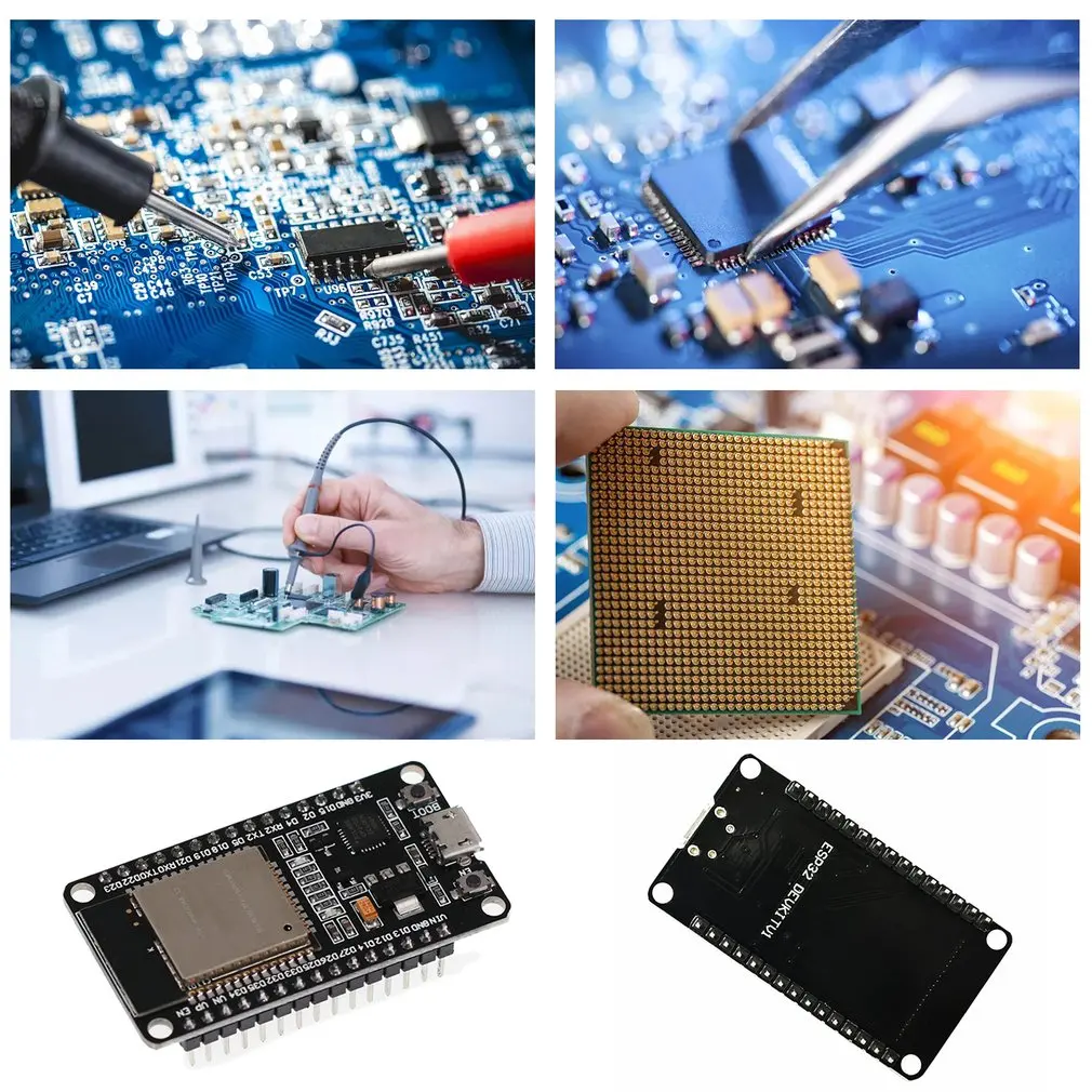 ESP-32 Беспроводная макетная плата Wi-Fi с Micro USB 2 4 ГГц двухрежимный + беспроводной
