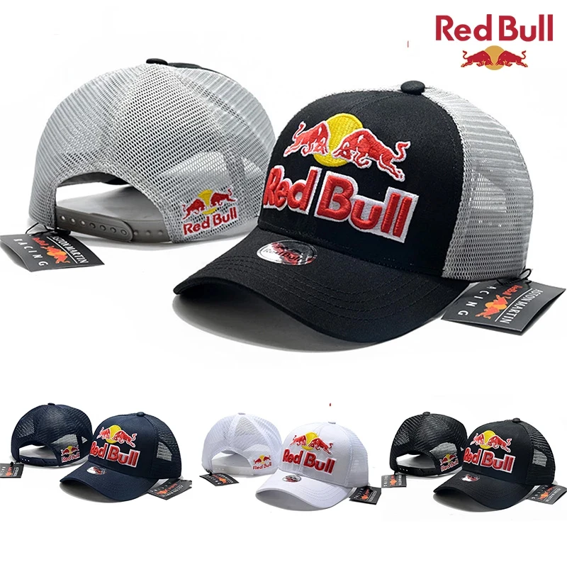 Кепка Red Bull в стиле унисекс модная Повседневная Бейсболка сеточку регулируемая