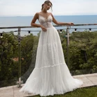 Женское свадебное платье It's yiiya, белое кружевное платье в стиле ретро на тонких бретельках с V-образным вырезом на лето 2022