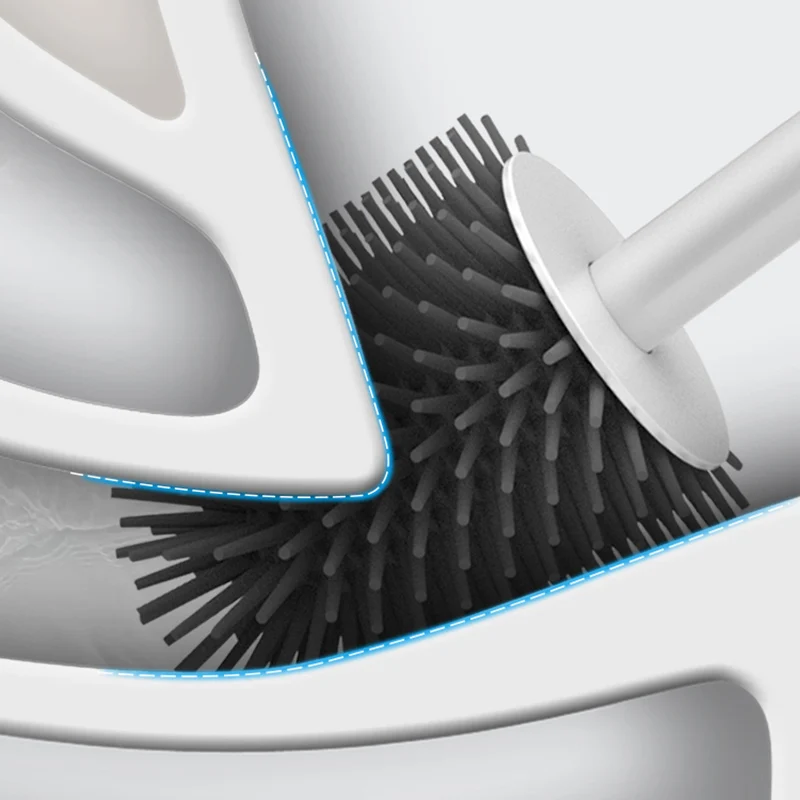 ONEUP щетка для унитаза портативная длинная ручка TPR головка семейная Чистка отеля