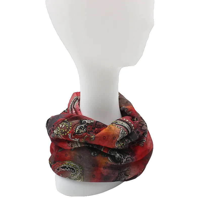 ALTOBEFUN тонкий винтажный дизайн кешью шапочки с черепами женский шарф маска для